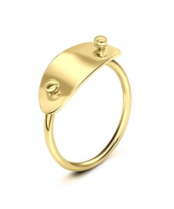 Gold Plated Silver Rings NSR-2812-GP